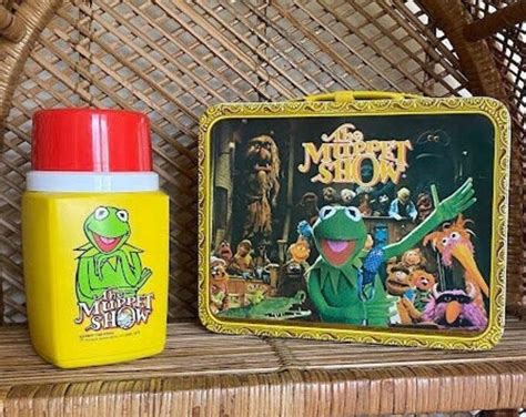 The Muppet Show Metal Lunchbox Thermos 1978 King